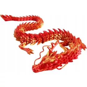    Giocattolo decorativo flessibile e articolato con drago stampato in 3D
