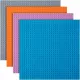  Piastra di costruzione per Lego 32x32, set da 4, grigio blu rosa arancione