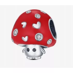    Charms ciondolo perlina fungo fungo velenoso 100% argento 925 @ 11