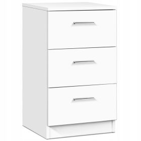    Costway Comodino cassettiera con tavolino a 3 cassetti (HW61149WH)