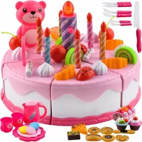    Torta Di Compleanno Alla Rapa Da Tagliare 80 pz. Set bollitore e posate