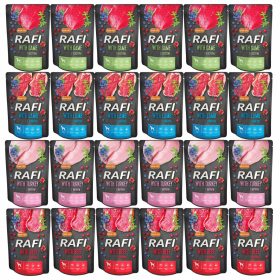   RAFI Cibo umido per cani Dolina Noteci mix di gusti 24 x 300g