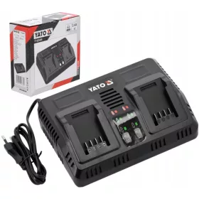  CARICABATTERIE YATO DOPPIO 18V 2.2A YT-828499