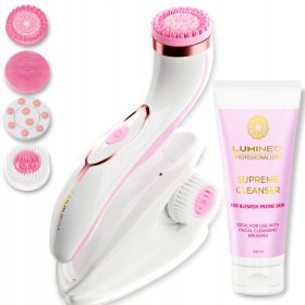    Lumineo Brush PRO rosa 4 punte + gel per pelli problematiche