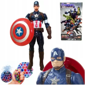    Capitan America Action Figure Toy Avengers Arti mobili con suono + Gratis