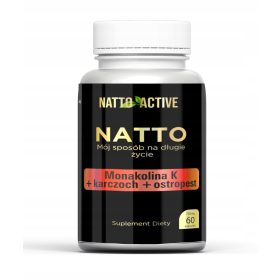   Natto Active: Integratore con Monacolina K, Vitamina K2 e Nattokinasa - 60 capsule