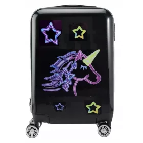    VALIGIA UNICORNO CAVALLO UNICORNO, RUOTE NERE, PER BAMBINI, CODICE VIAGGIO