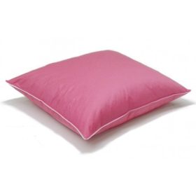  Piumino da Guanciale in Piuma d'Oca 100% con Rivestimento in Cotone - Disponibile in Rosa ed Ecru, 40x40 cm