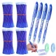  4× Penna a sfera cancellabile Cancellabile con gomma MAGIC + Penna a sfera con ricarica blu