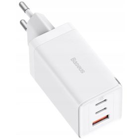    CARICATORE DI RETE VELOCE BASEUS ALIMENTATORE 3x USB CAVO USB-C 65W PD QC 4.0