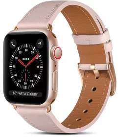    CINTURINO ELEGANTE IN CAMOSCIO PER APPLE WATCH 6 5 4 38 40 42 44MM IWATCH ROSA
