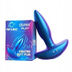    Plug anale vibrante Durex, plug anale ricaricabile tramite USB