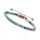  Bracciale a corda da donna in pietra naturale turchese peruviano 3 mm