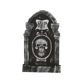  Lapide RIP con teschio di Halloween 50x30 cm