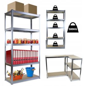    Scaffale da magazzino in metallo Chiccot 180 x 90 x 40 cm max 100 kg per ripiano