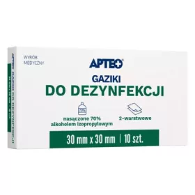  Tamponi disinfettanti Apteo 32,5 x 30 mm 10 pezzi