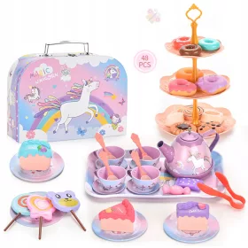  SET SERVIZIO TÈ CAFFÈ IN METALLO 48 pz