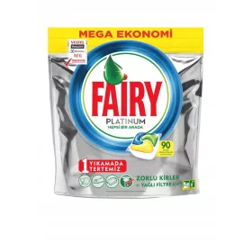  FAIRY PLATINUM capsule PER LAVASTOVIGLIE 90 pezzi MEGA PACK