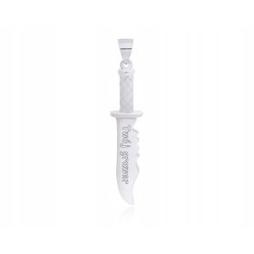    Ciondolo coltello da uomo in argento + pendente pr.925 inciso