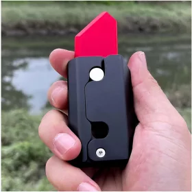   Coltello Fidget in metallo stampato 3D, piccolo coltello per carota 4.6*1.7