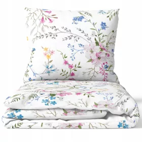   Set Lenzuola di Cotone 100% Alta Qualità 160x200 Doppio Lato, Confezione Elegante