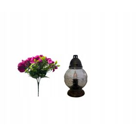    CANDELA A SFERA GRANDE, CANDELE LANTERNA PER TOMBE + INSERTO