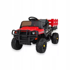    Auto per bambini Farmer Pick-up Rossa + Telecomando + Baule + Pala + EVA