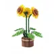  Mattoncini da costruzione Girasoli in vaso / Cartone decorativo / Elemento 686.
