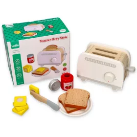  Set da colazione tostapane in legno Lelin