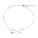  Bracciale forbici in argento rodiato