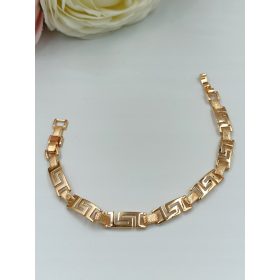    Bracciale alla caviglia greco da donna/uomo placcato in oro 18 carati - ELEGANTE
