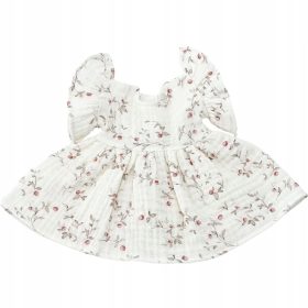    Abito con volant per bambole Miniland 38, Minikane 34, fantasia mele