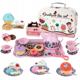   SERVIZIO DA TÈ FIORE GRANDE, BROCCA, VASSOIO, TAZZA, DOLCI, PINZE