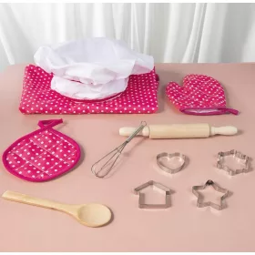    Set per bambini: grembiule da cucina grande + accessori per teglie