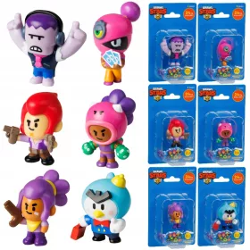    BRAWL STARS SET DA 6 FIGURE MR. P + SHELLY + ROSA + TARA + FRANK + COLT