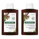 Shampoo Rinforzante Klorane con Chinina e Fiore di Stelle Alpine Biologiche, 400 ml - Doppio Pacco