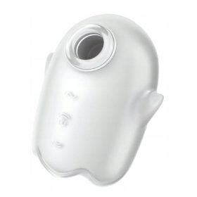   Stimolatore clitorideo Satisfyer Glowing Ghost che si illumina di bianco scuro