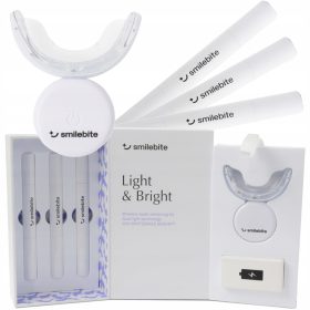    Dispositivo per lo SBIANCAMENTO DENTI Smile Bite con gel e rivestimento LED Smilebite
