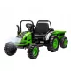 Milly Mally Veicolo a batteria Trattore con rimorchio Farmer Green