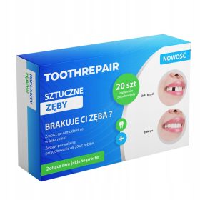    IMPIANTI PROVVISORI DENTI ARTIFICIALI PER LA RIPARAZIONE DEI DENTI 20 pz + INSTR PL