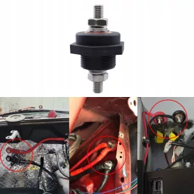    Connettore terminale batteria passante da 3/8 pollici Sostituire le parti nere