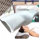 Cuscino Ortopedico Profilato in Memory Foam per Dormire su Fianco e Pancia Medi Sleep