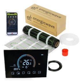    Set riscaldante, tappetino riscaldante 2,5 m2 con termostato, riscaldamento