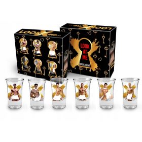    A STRISCE! Un set di bicchieri da vodka. Un regalo per un addio al nubilato, 18° compleanno