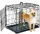  Gabbia per cani Preston in acciaio verniciato a polvere di piccola taglia 44 x 60 x 50 cm