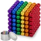 SFERE MAGNETICHE NEOCUBE 216 PZ 5mm ARCOBALENO SCATOLA ARCOBALENO COLORATA
