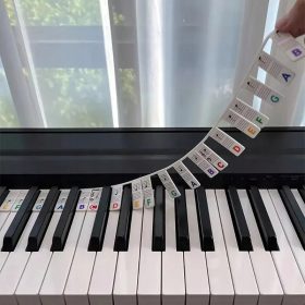    Sovrapposizioni in silicone con note per tastiera 88 adesivi per pianoforte