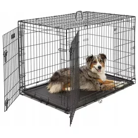    Gabbia Preston in acciaio verniciato a polvere, cane medio, 48 x 76 x 61 cm