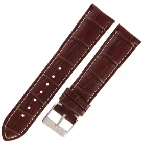    TEKLA K21 - 20 mm - Coccodrillo - MARRONE - Cinturino per orologio in pelle