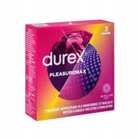  Preservativi DUREX PLEASUREMAX, 3 pezzi